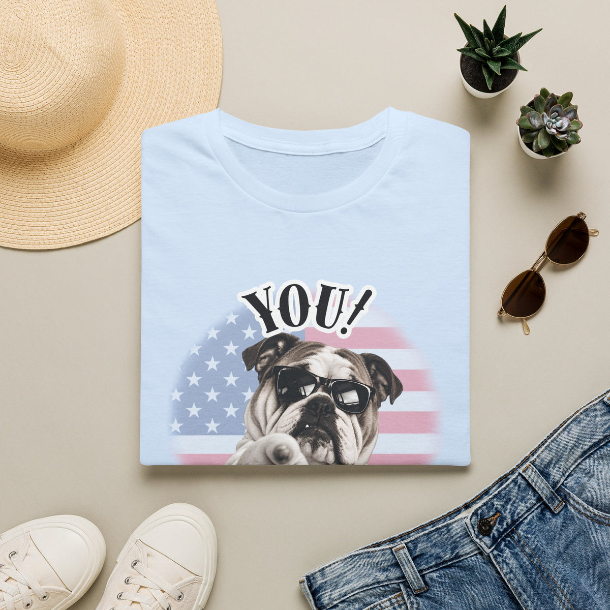 YOU!...Stay Cool! – British Bulldog - Supersoft Unisex T-shirt