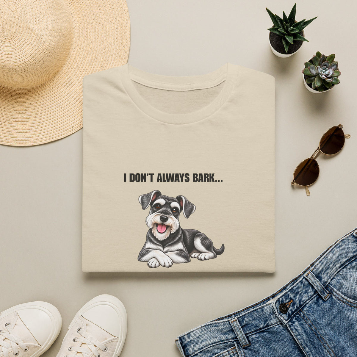 I Don’t Always Bark…But When I Do, Everyone Knows - Miniature Schnauzer Supersoft Unisex T-Shirt