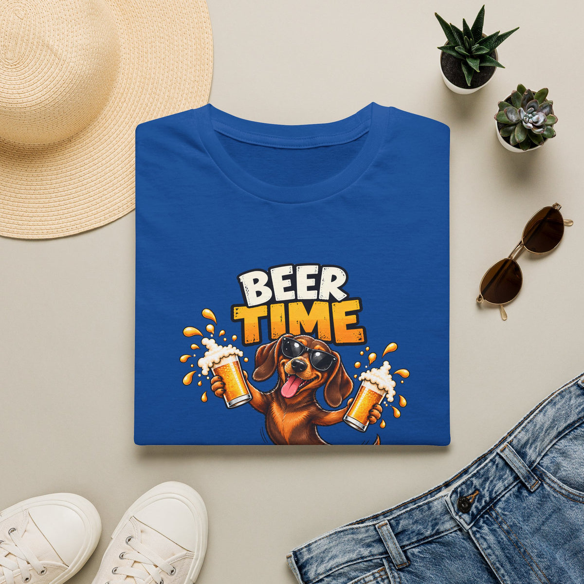 Beer Time, Madafakas! – Dachshund - Supersoft Unisex T-shirt