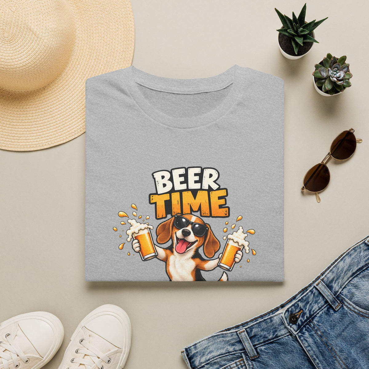 Beer Time, Madafakas! – Beagle - Supersoft Unisex T-shirt