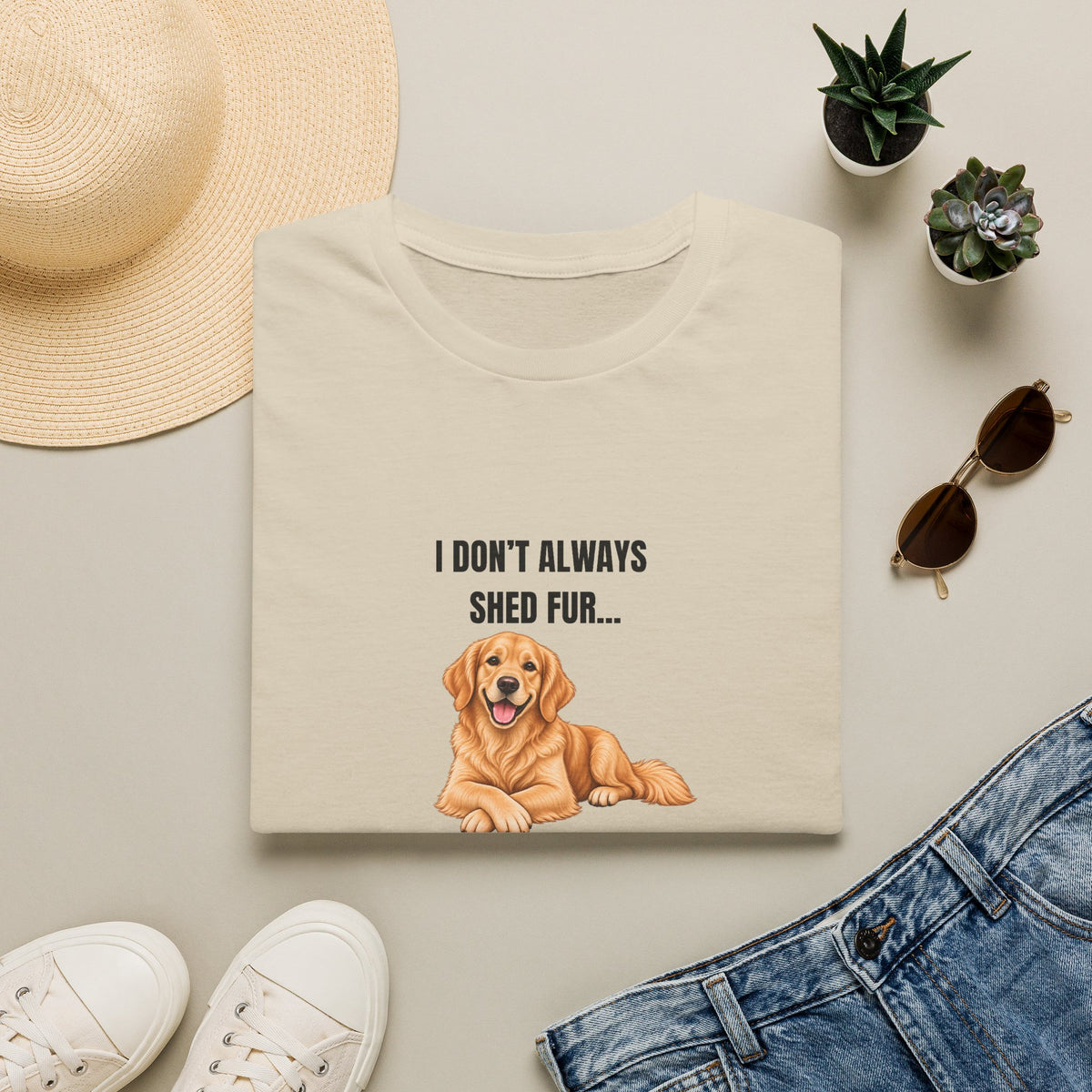 I Don’t Always Shed Fur...But When I Do, It’s Everywhere - Golden Retriever Supersoft Unisex T-Shirt