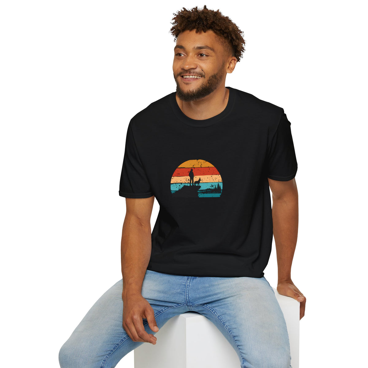 The Best View Comes With a Dog –  Supersoft Unisex T-Shirt