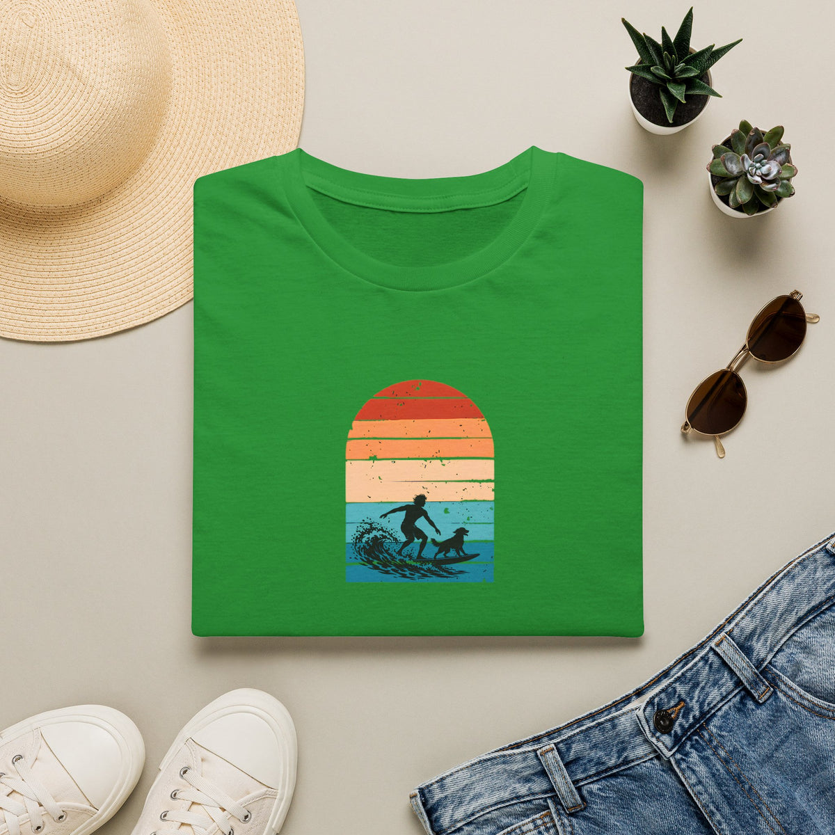 Surf’s Up...Dog On Board –  Supersoft Unisex T-Shirt