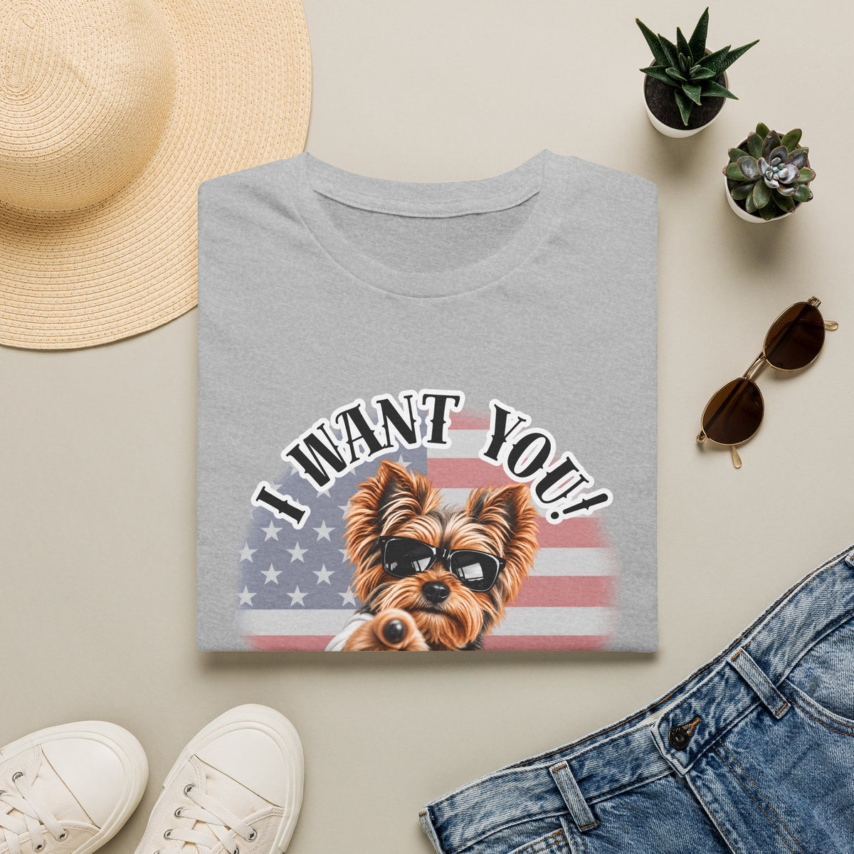 I WANT YOU!...To Drop The Sausage! – Yorkshire Terrier - Supersoft Unisex T-shirt