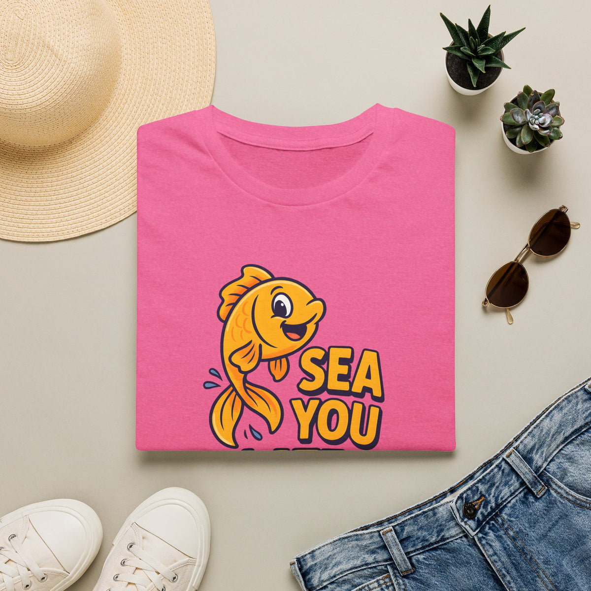 Sea You Later Fish –  Supersoft Unisex T-Shirt
