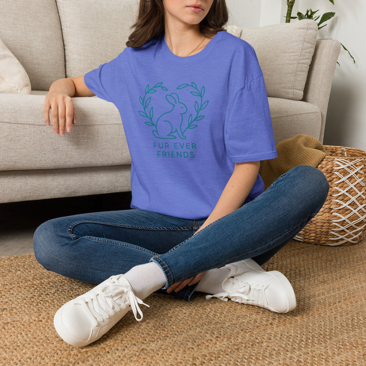 Bunny with Laurel Wreath –  Supersoft Unisex T-Shirt