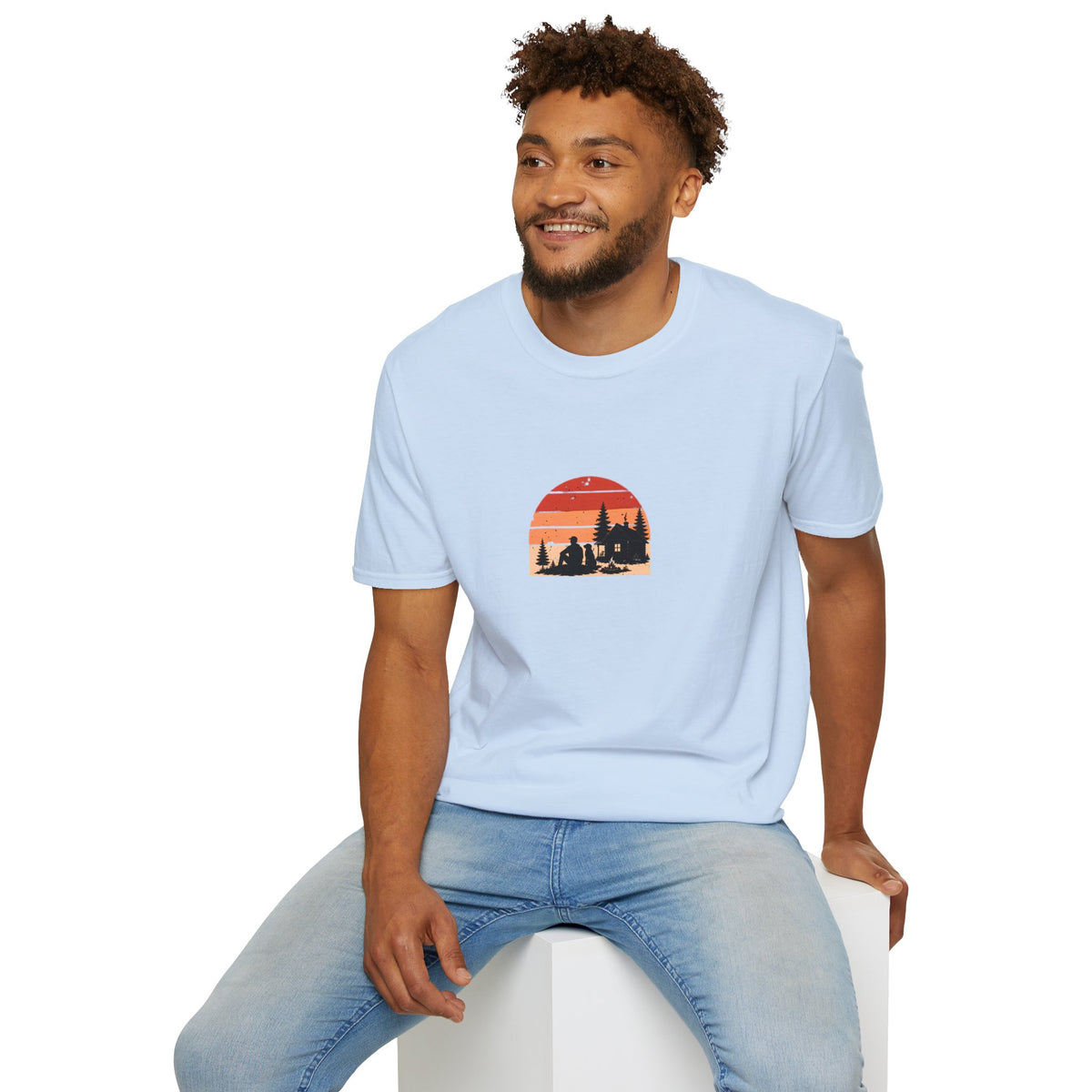 Cabin, Campfire & My Best Friend –  Supersoft Unisex T-Shirt