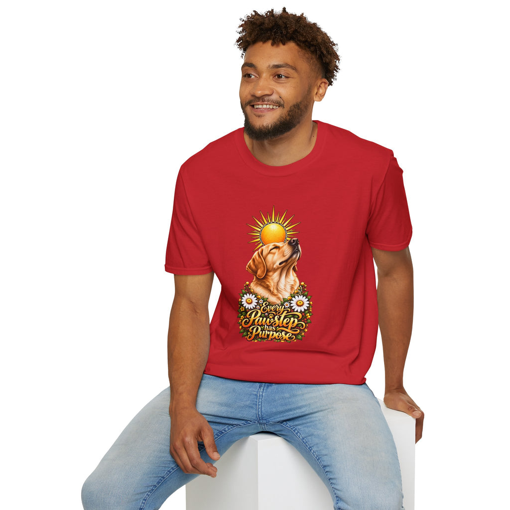 Every Pawstep Has Purpose - Labrador - Supersoft Unisex T-shirt