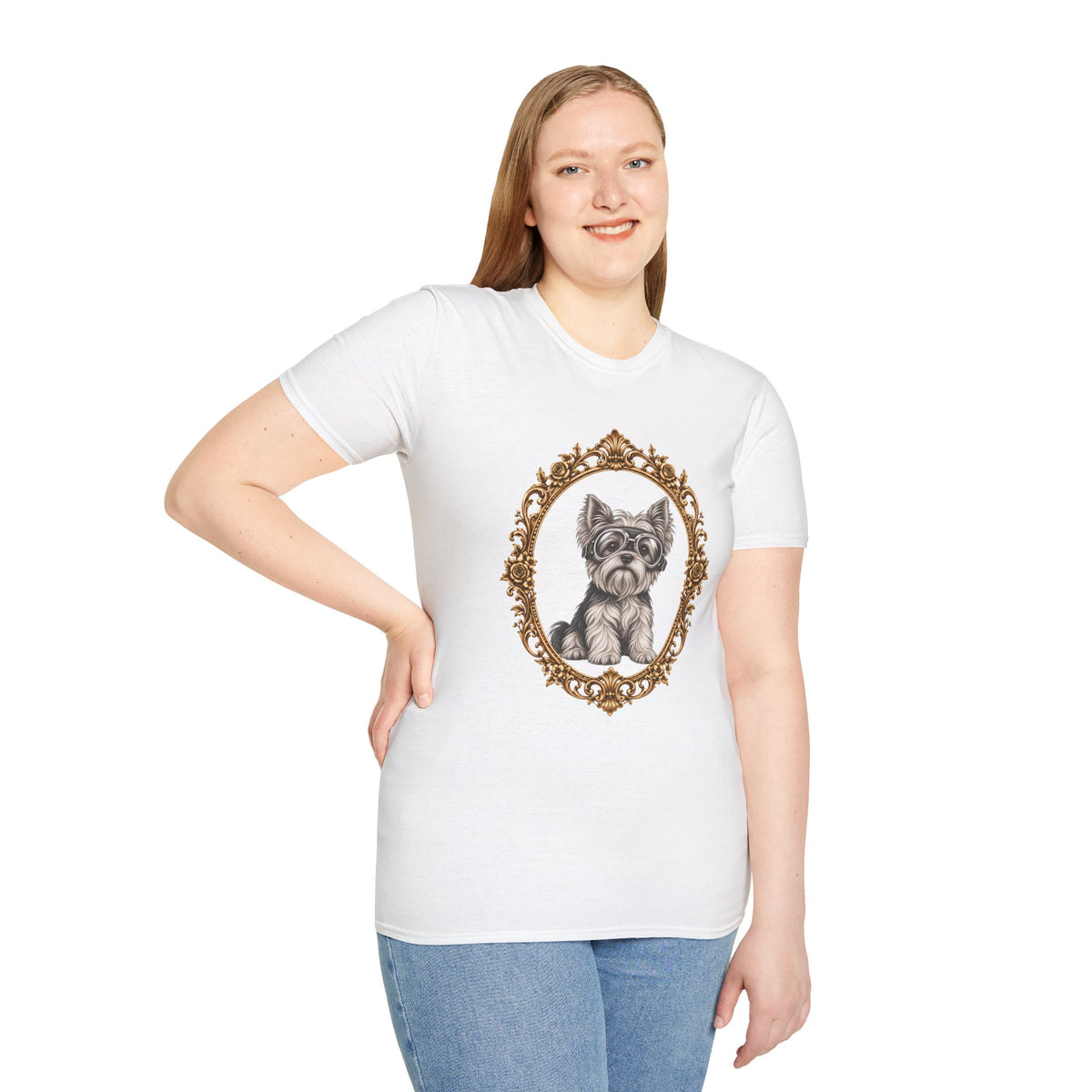 The Flying Yorkie – Yorkshire Terrier - Supersoft Unisex T-shirt