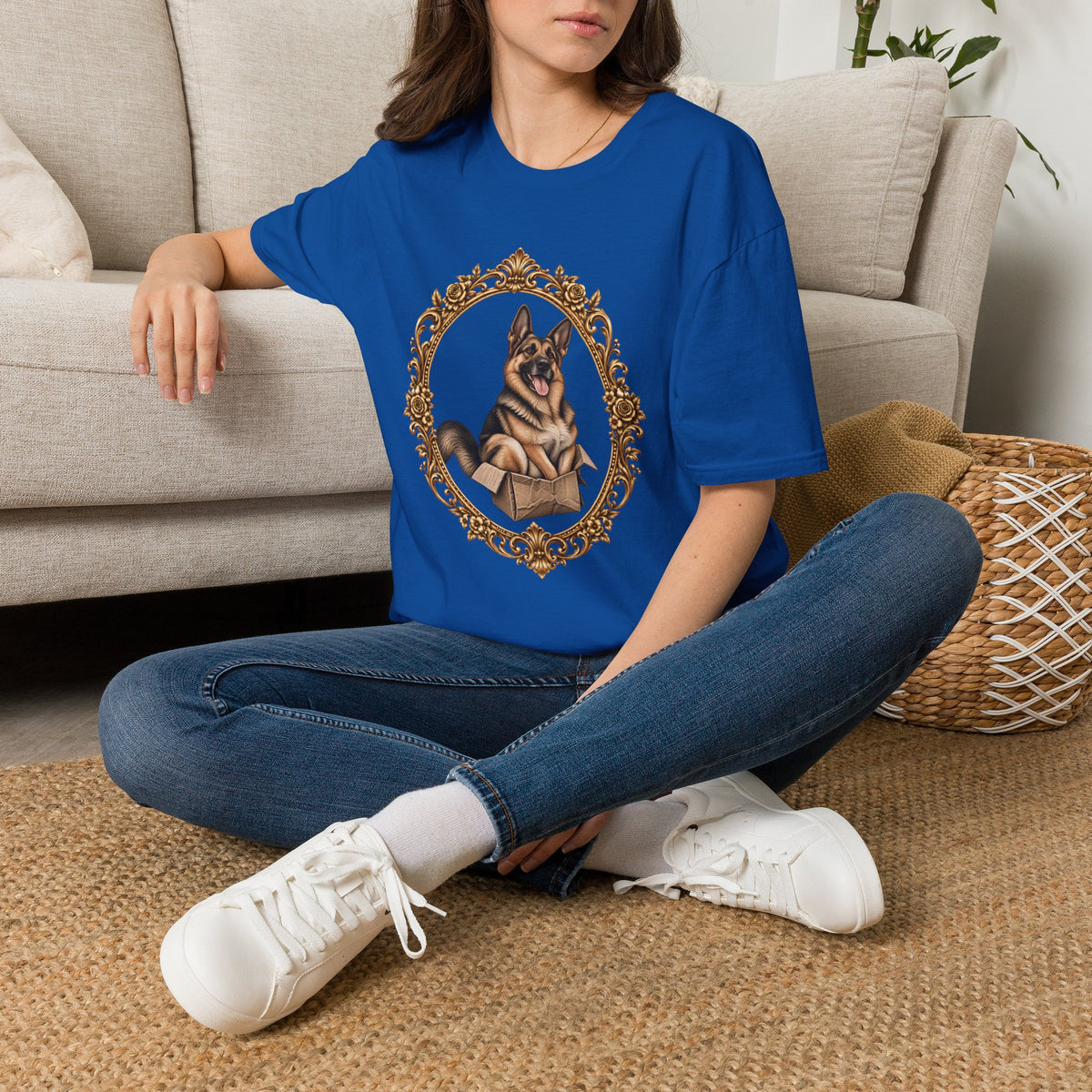 Lord Boxington of the Cardboard Castle – German Shepherd - Supersoft Unisex T-shirt