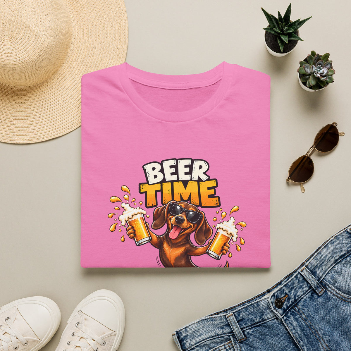Beer Time, Madafakas! – Dachshund - Supersoft Unisex T-shirt