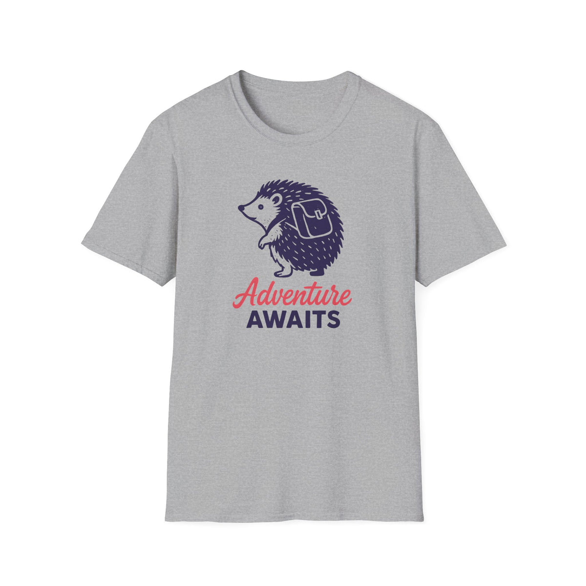 Adventure Awaits Hedgehog –  Supersoft Unisex T-Shirt