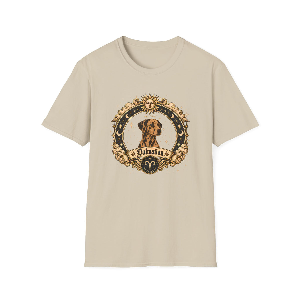 Zodiac Aries Dalmatian - Dog Horoscope Star Sign - Supersoft Unisex T-shirt