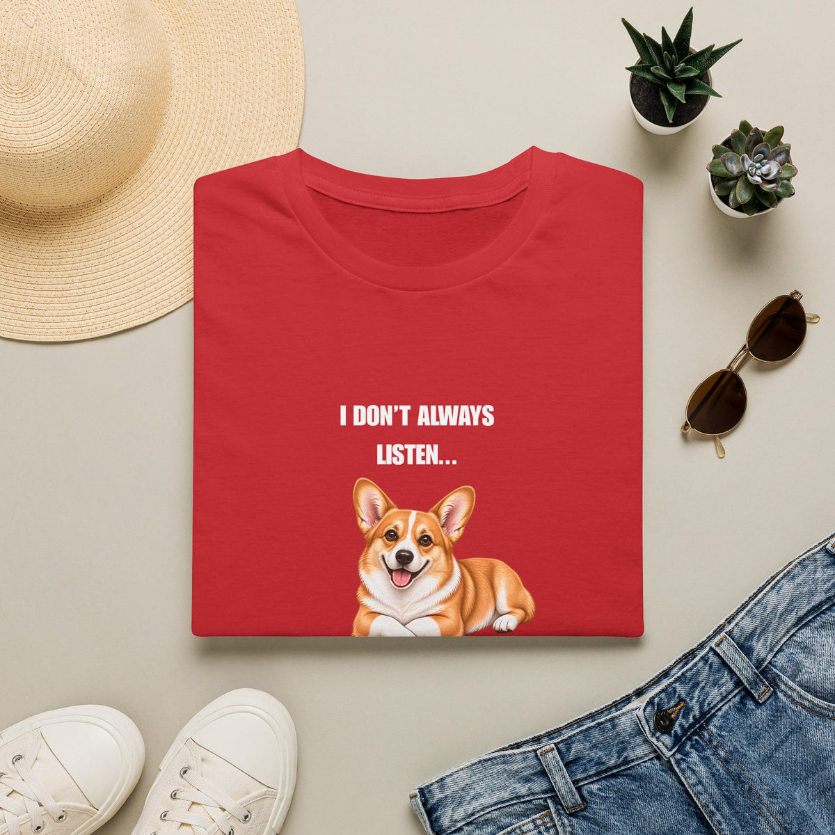 I Don’t Always Listen...But When I Do, I’m Asleep - Corgi Supersoft Unisex T-Shirt