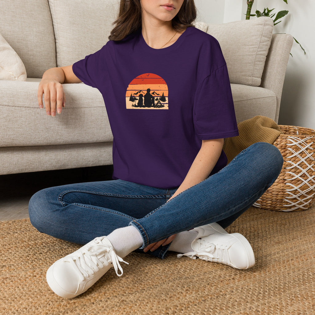 Campfires, Mountains & My Best Friend –  Supersoft Unisex T-Shirt