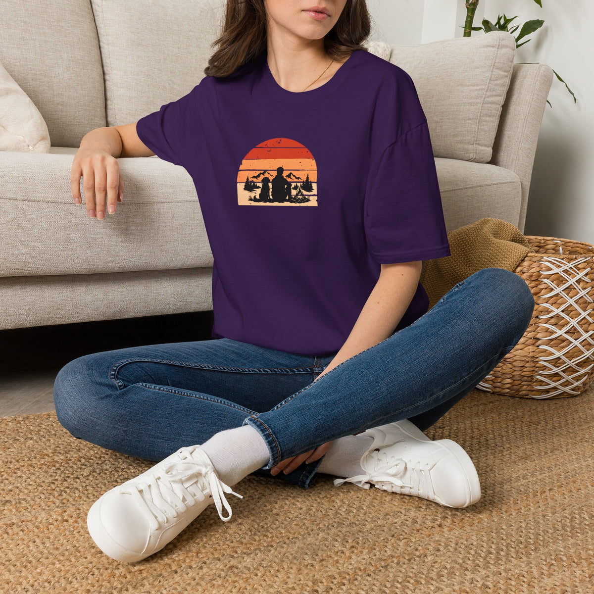 Campfires, Mountains & My Best Friend –  Supersoft Unisex T-Shirt