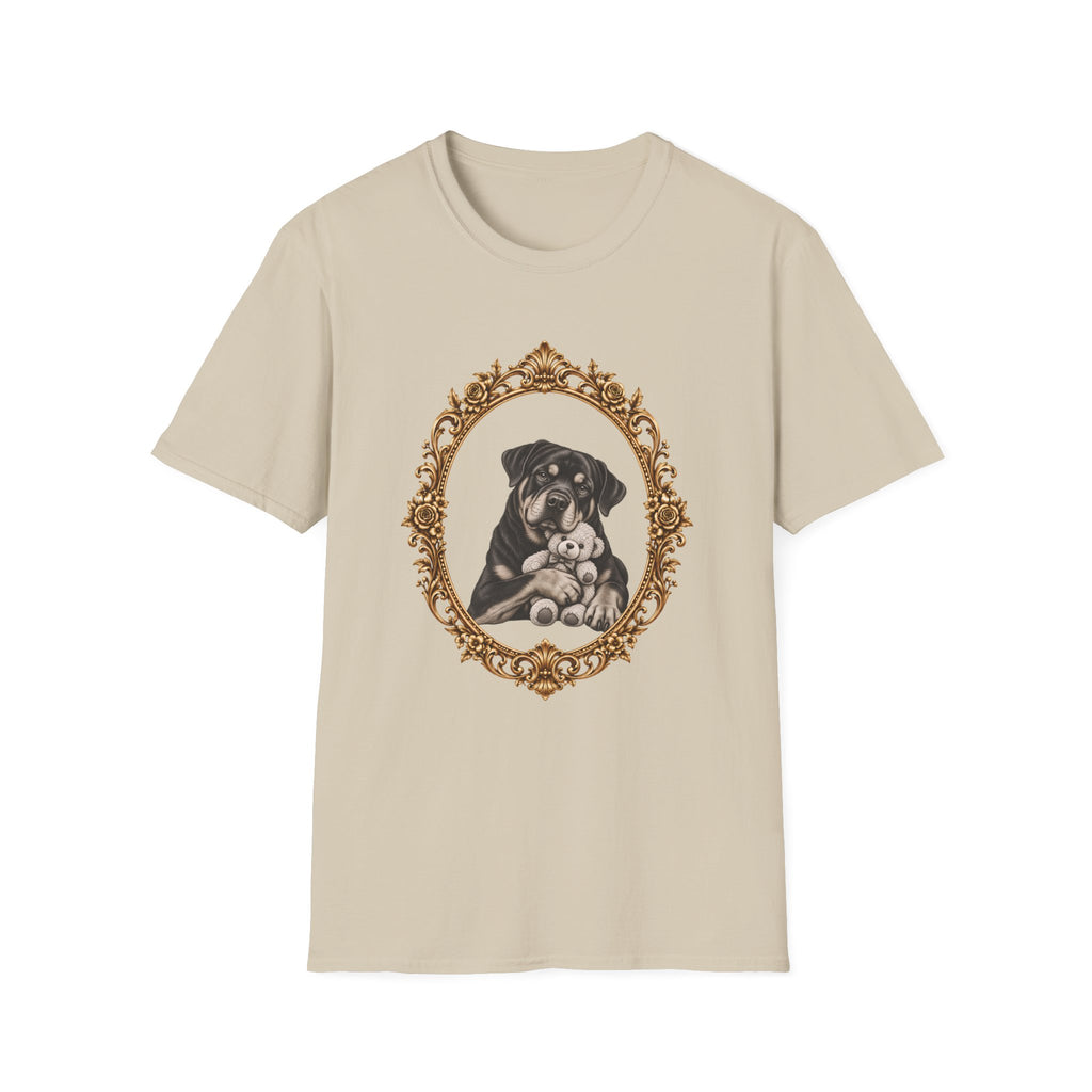 The Gentle Giant – Rottweiler & Teddy Bear - Supersoft Unisex T-shirt