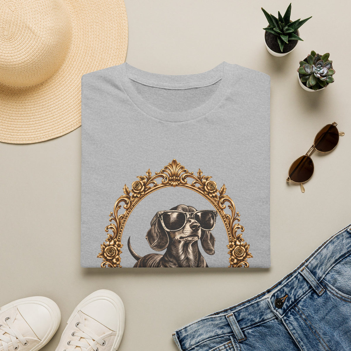 The Duke of Cool – Dachshund - Supersoft Unisex T-shirt