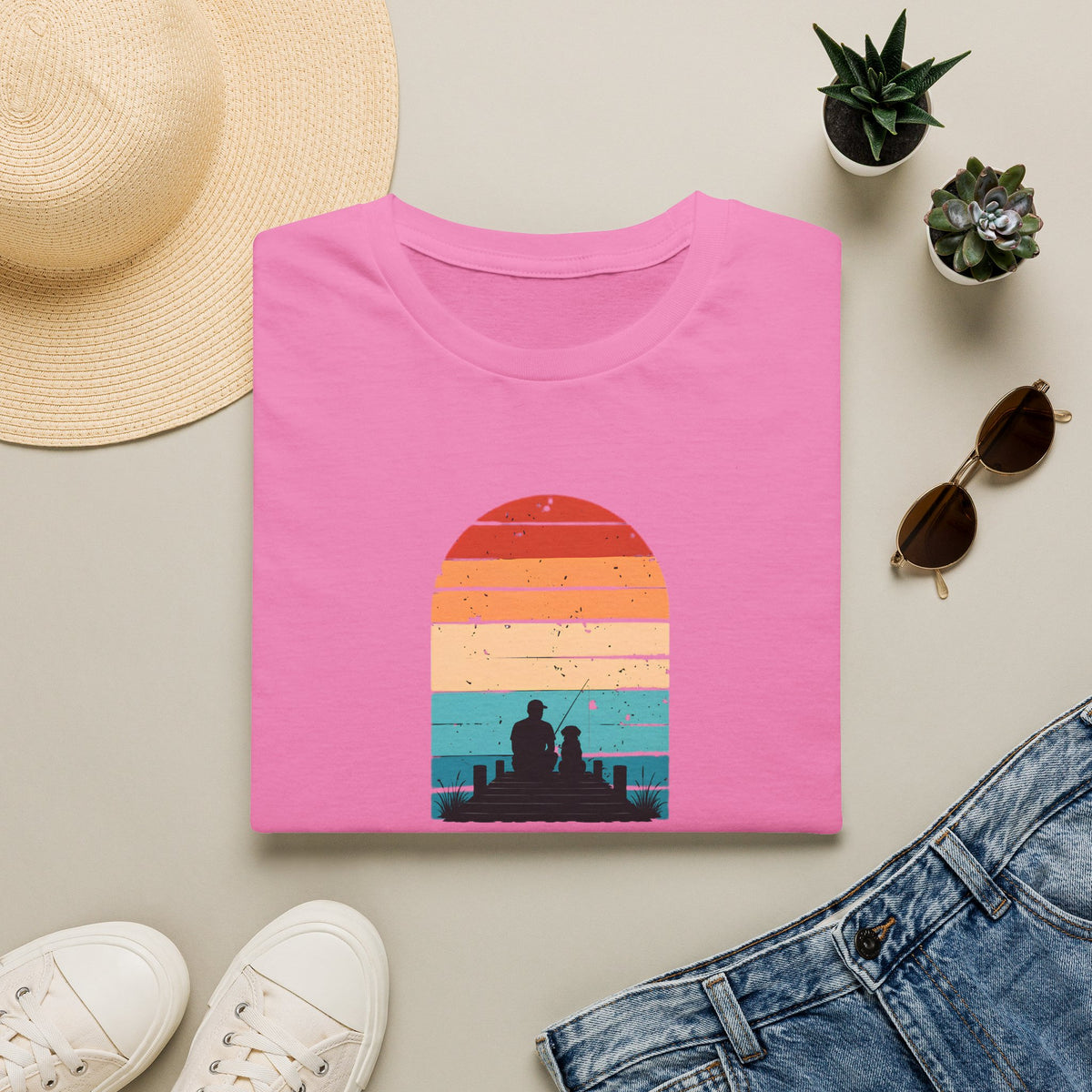 Just Me, My Dog & the Water –  Supersoft Unisex T-Shirt