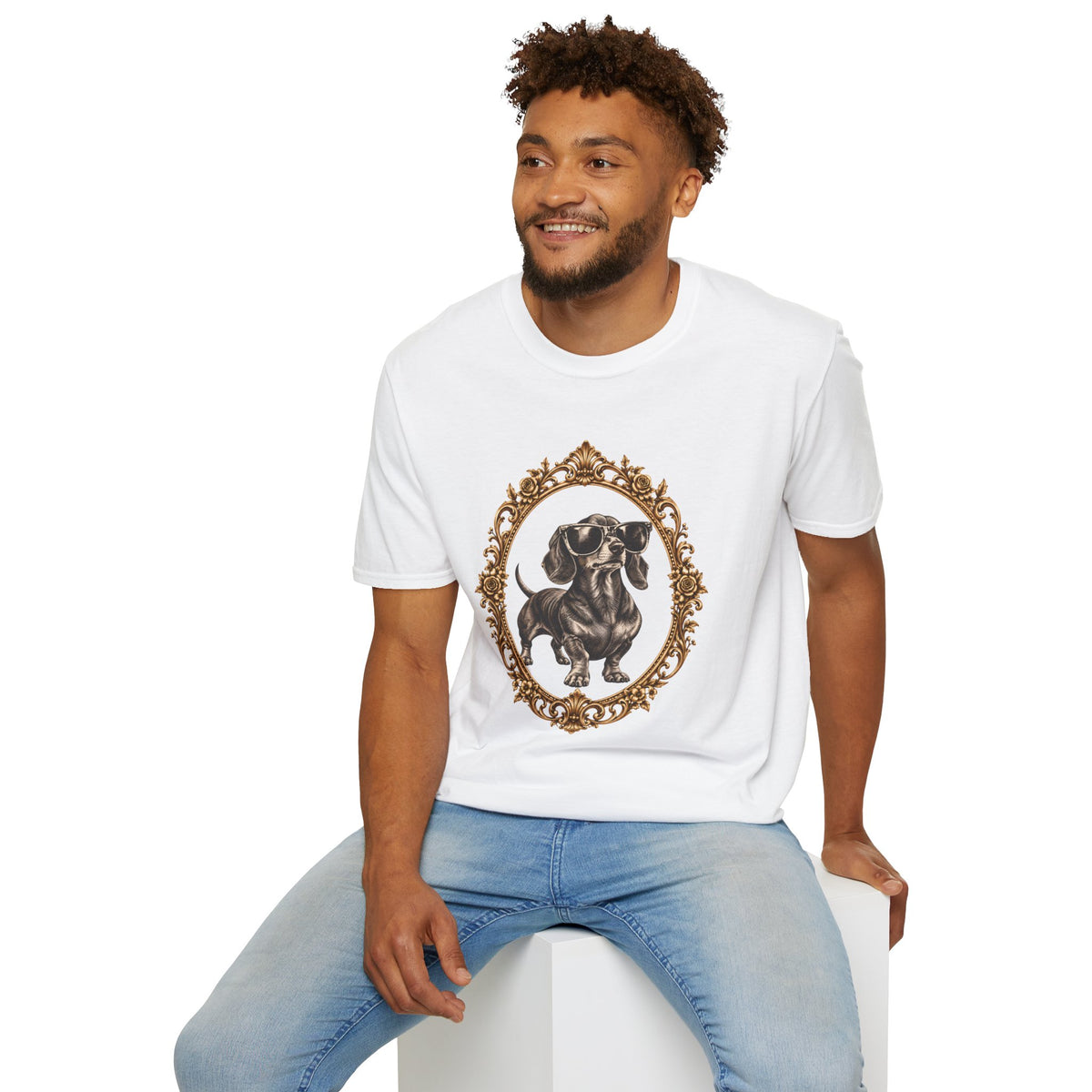 The Duke of Cool – Dachshund - Supersoft Unisex T-shirt