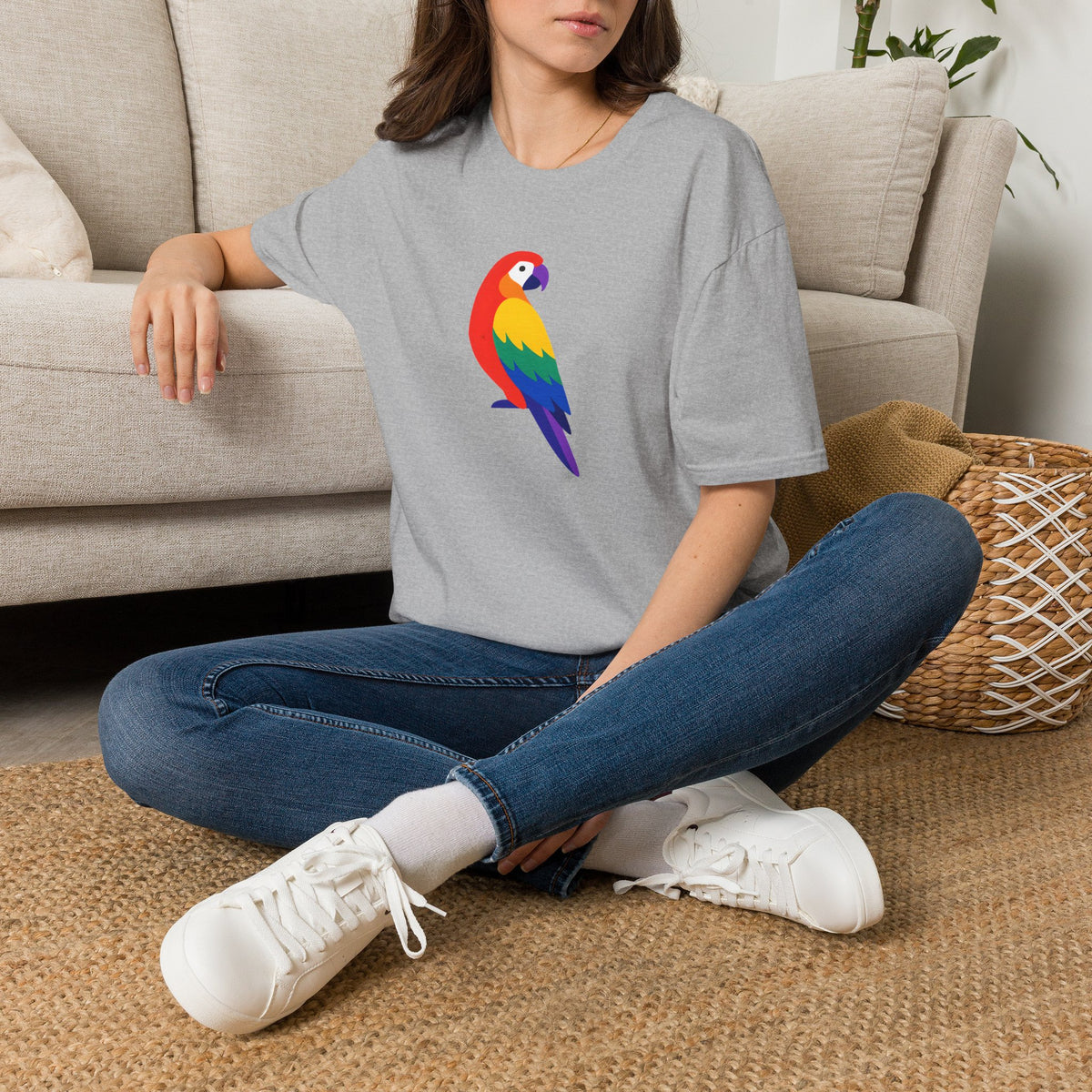 Colorful Parrot Pop Art –  Supersoft Unisex T-Shirt