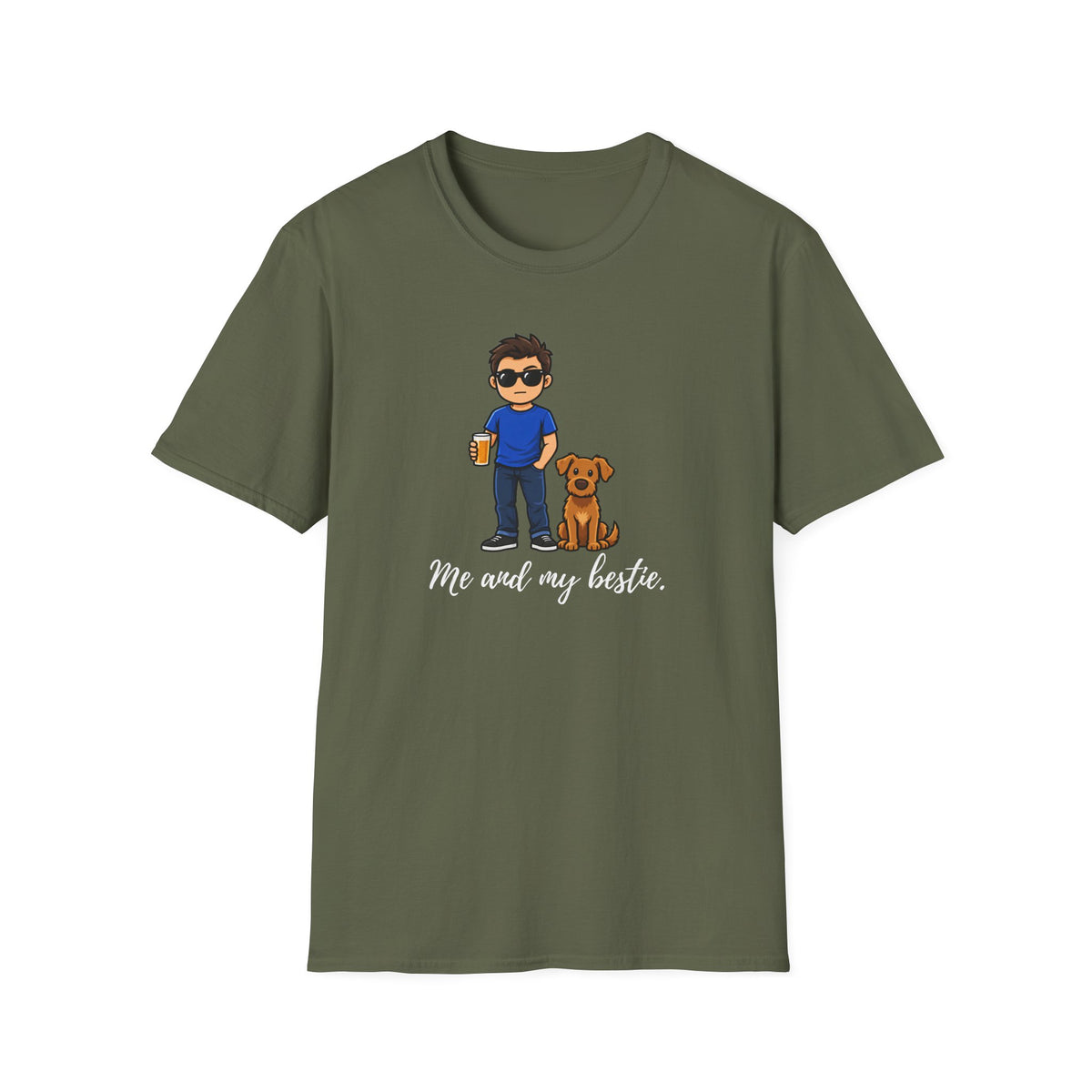 Beer, Dogs and Dudes - Me and My Bestie - Supersoft Unisex T-shirt
