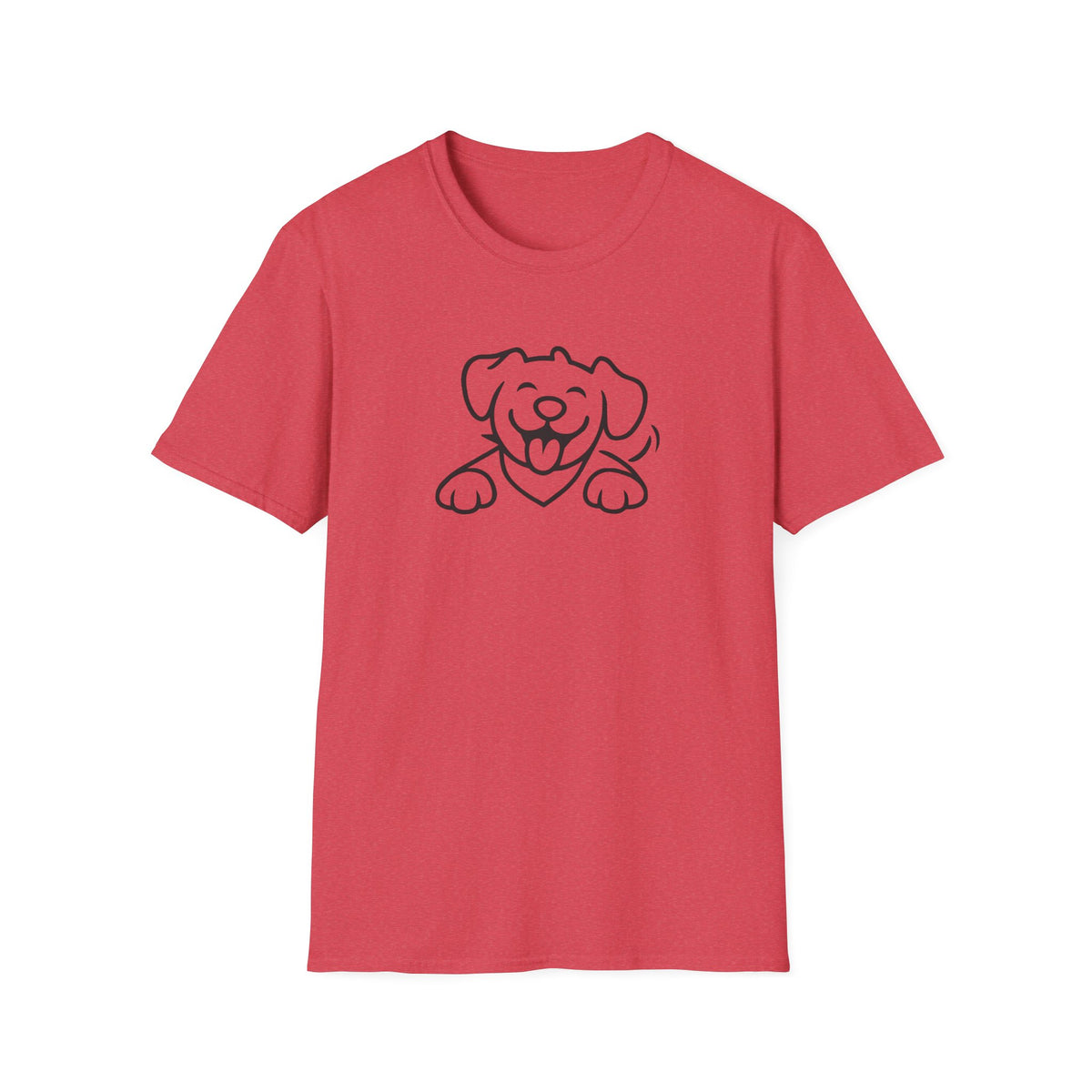 Happy Cartoon Dog –  Supersoft Unisex T-Shirt