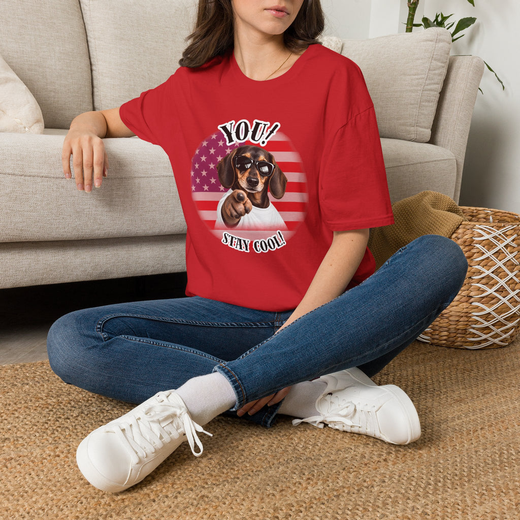 YOU!...Stay Cool! – Dachshund - Supersoft Unisex T-shirt