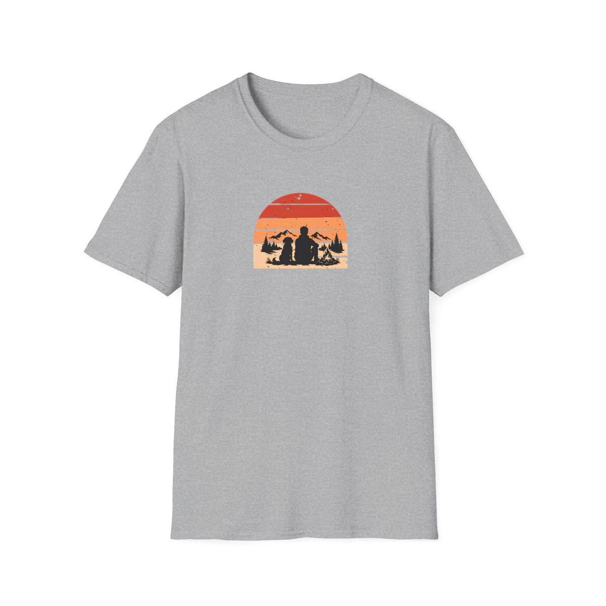 Campfires, Mountains & My Best Friend –  Supersoft Unisex T-Shirt