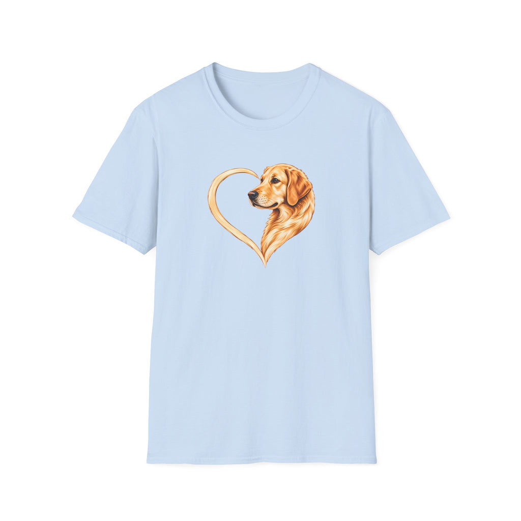A Heart of Gold - Golden Retriever - Supersoft Unisex T-shirt