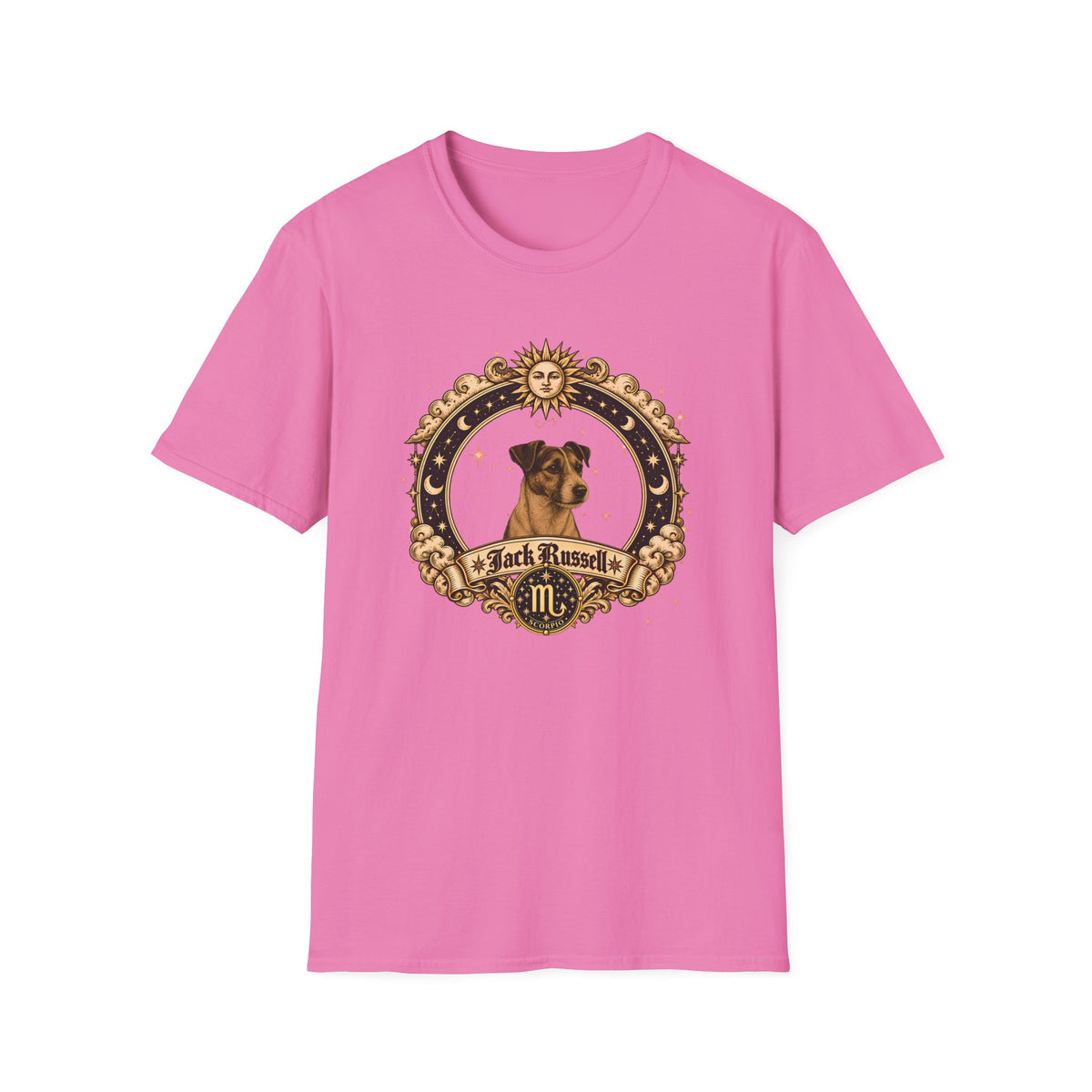 Zodiac Scorpio Jack Russell - Dog Horoscope Star Sign - Supersoft Unisex Funny T-shirt