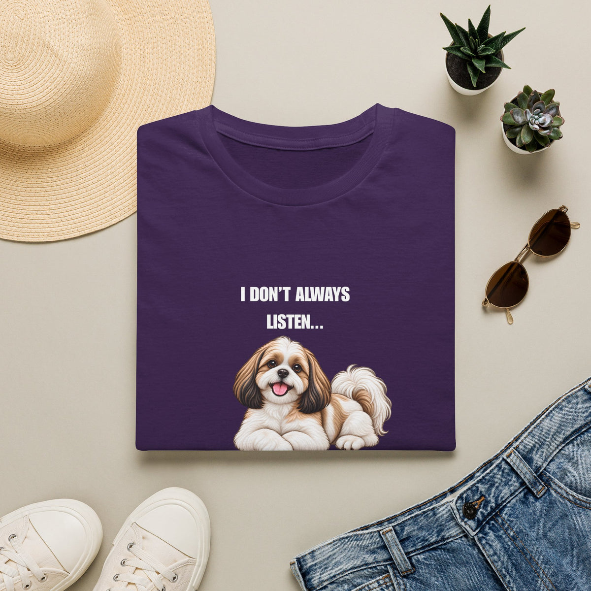 I Don’t Always Listen...But When I Do, I’m Asleep - Shih Tzu Supersoft Unisex T-Shirt