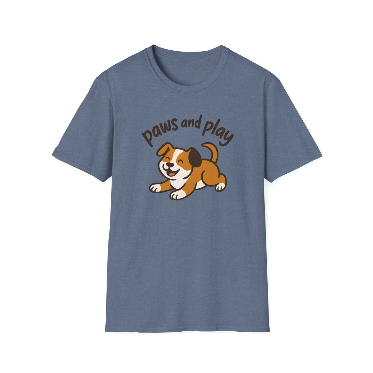 Paws and Play Cute Dog Kawaii –  Supersoft Unisex T-Shirt