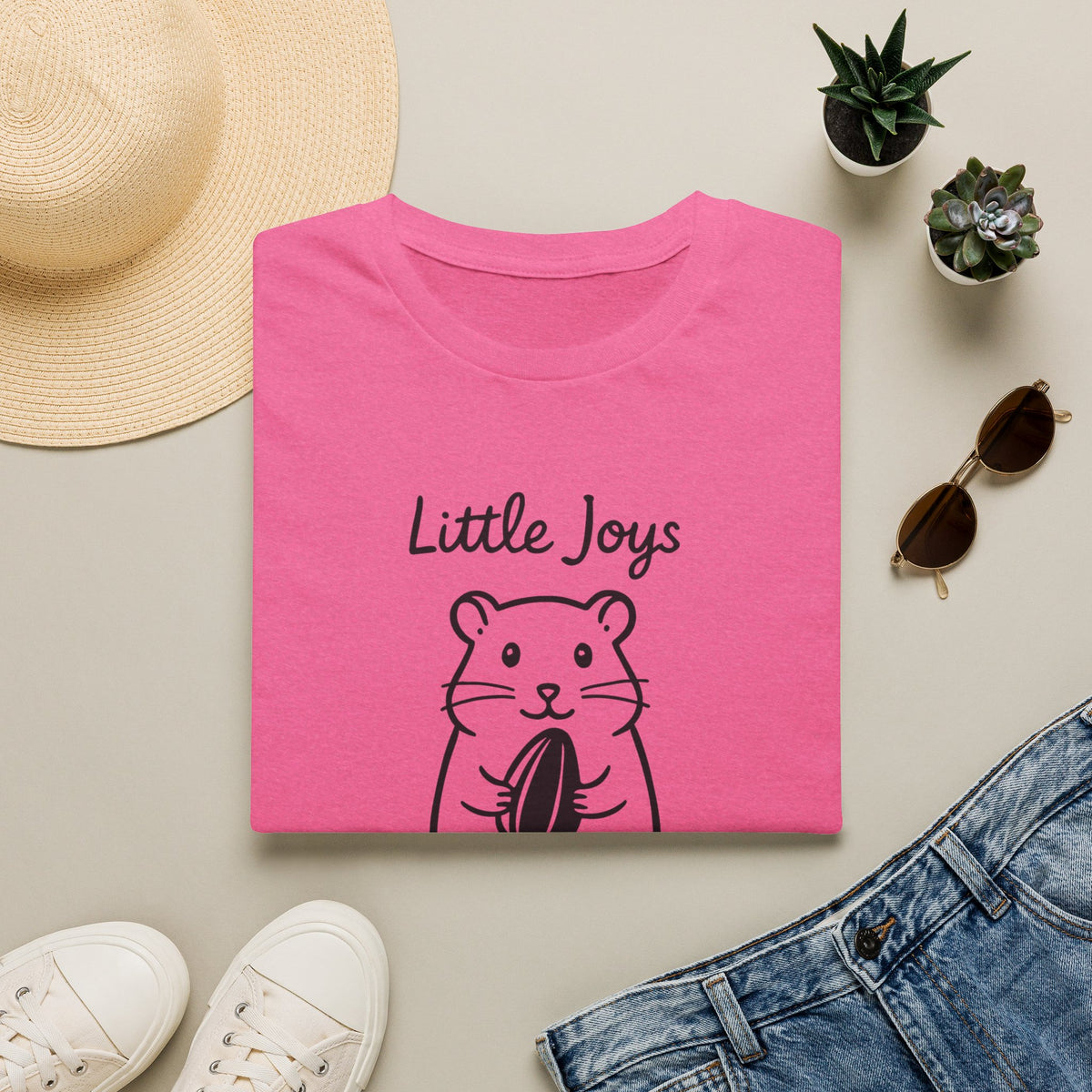 Hamster Silhouette –  Supersoft Unisex T-Shirt