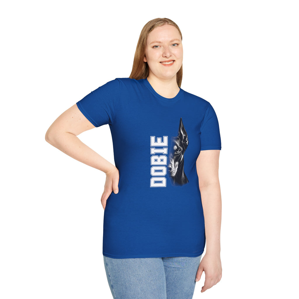 Doberman On Duty - Supersoft Unisex T-shirt