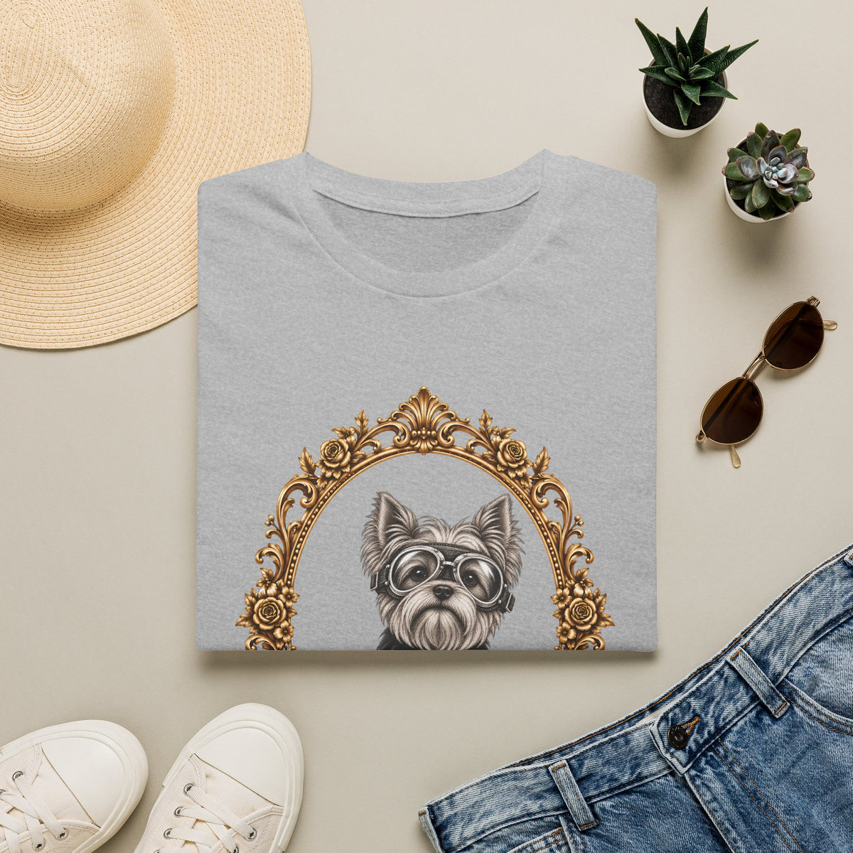 The Flying Yorkie – Yorkshire Terrier - Supersoft Unisex T-shirt