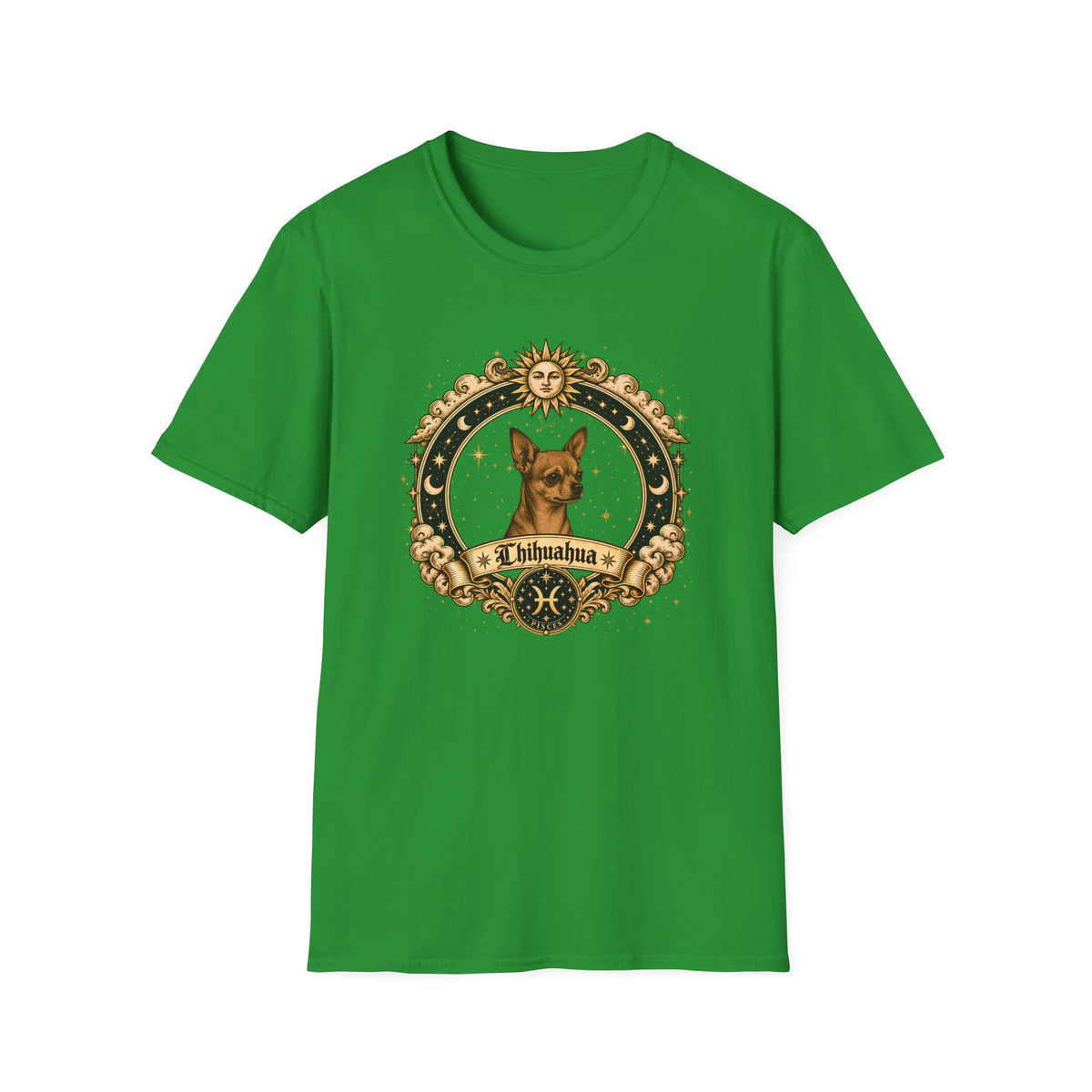 Zodiac Pisces Chihuahua - Dog Horoscope Star Sign - Supersoft Unisex T-shirt