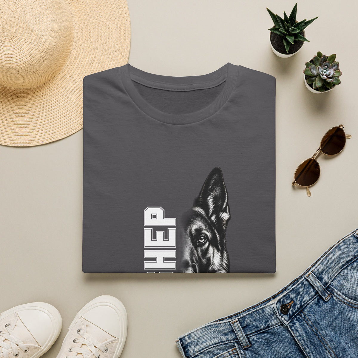 German Shepherd On Duty - Supersoft Unisex T-shirt