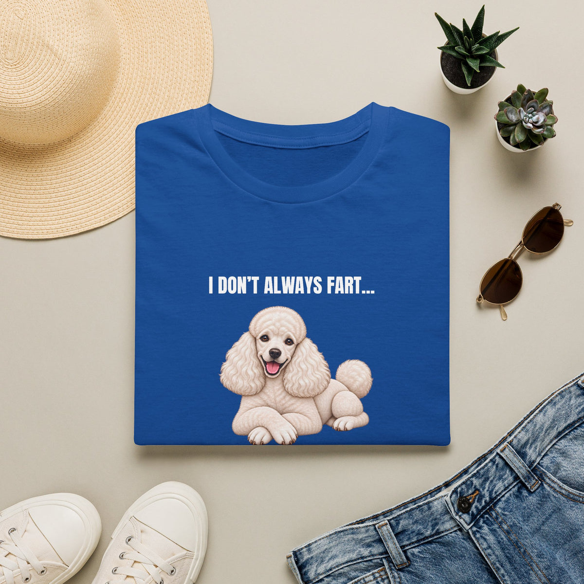 I Don’t Always Fart...But When I Do, I Look At You Accusingly - Poodle Supersoft Unisex T-Shirt