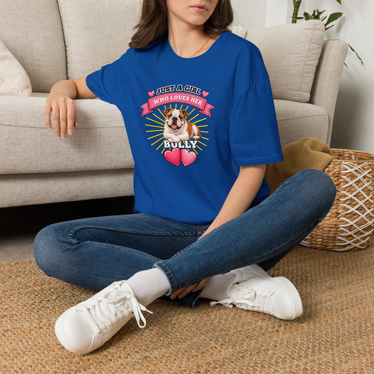 Just a Girl Who Loves Her Bully –  Supersoft Unisex T-Shirt