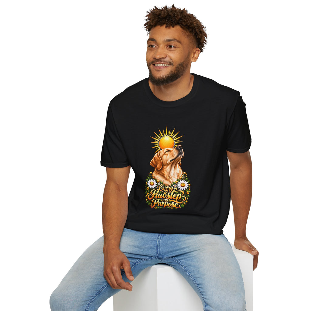 Every Pawstep Has Purpose - Labrador - Supersoft Unisex T-shirt