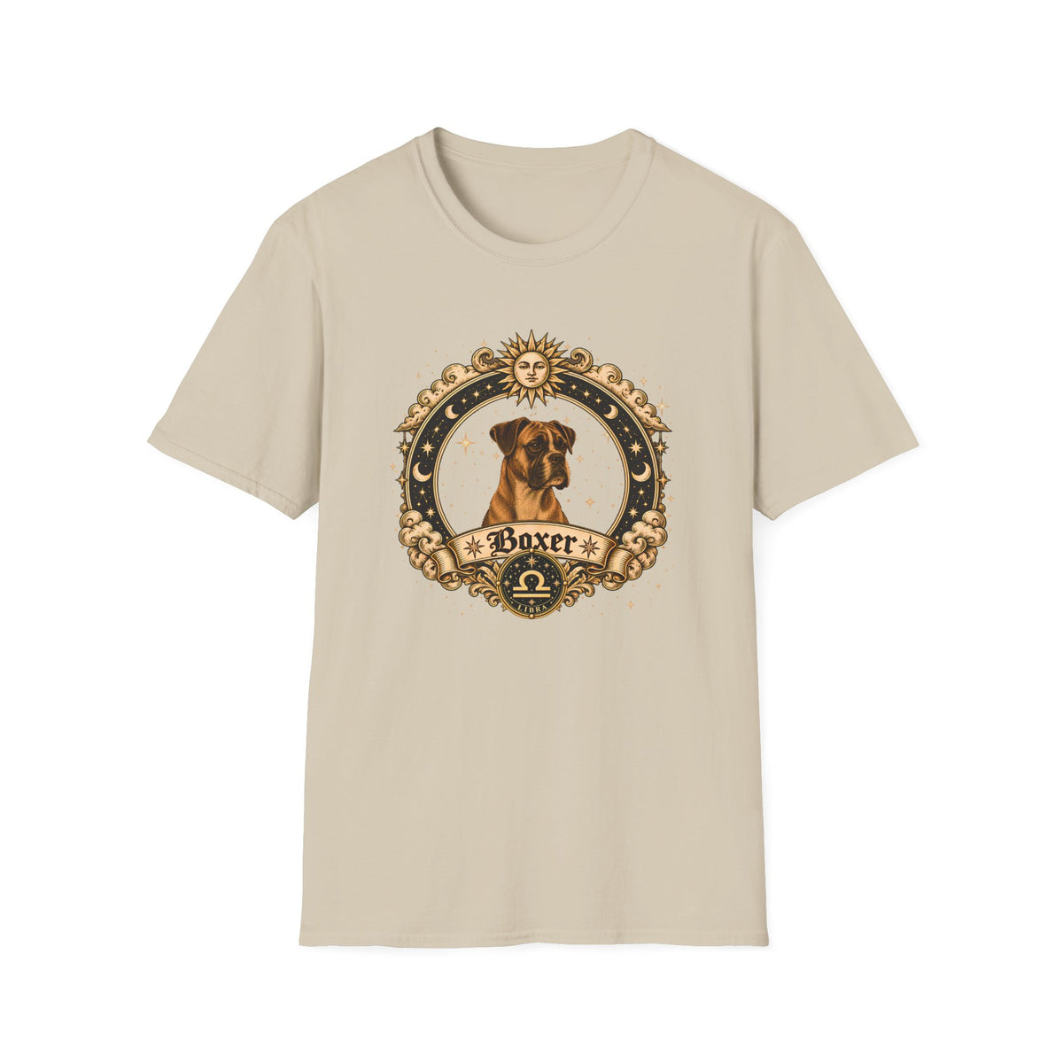 Zodiac Libra Boxer - Dog Horoscope Star Sign - Supersoft Unisex T-shirt