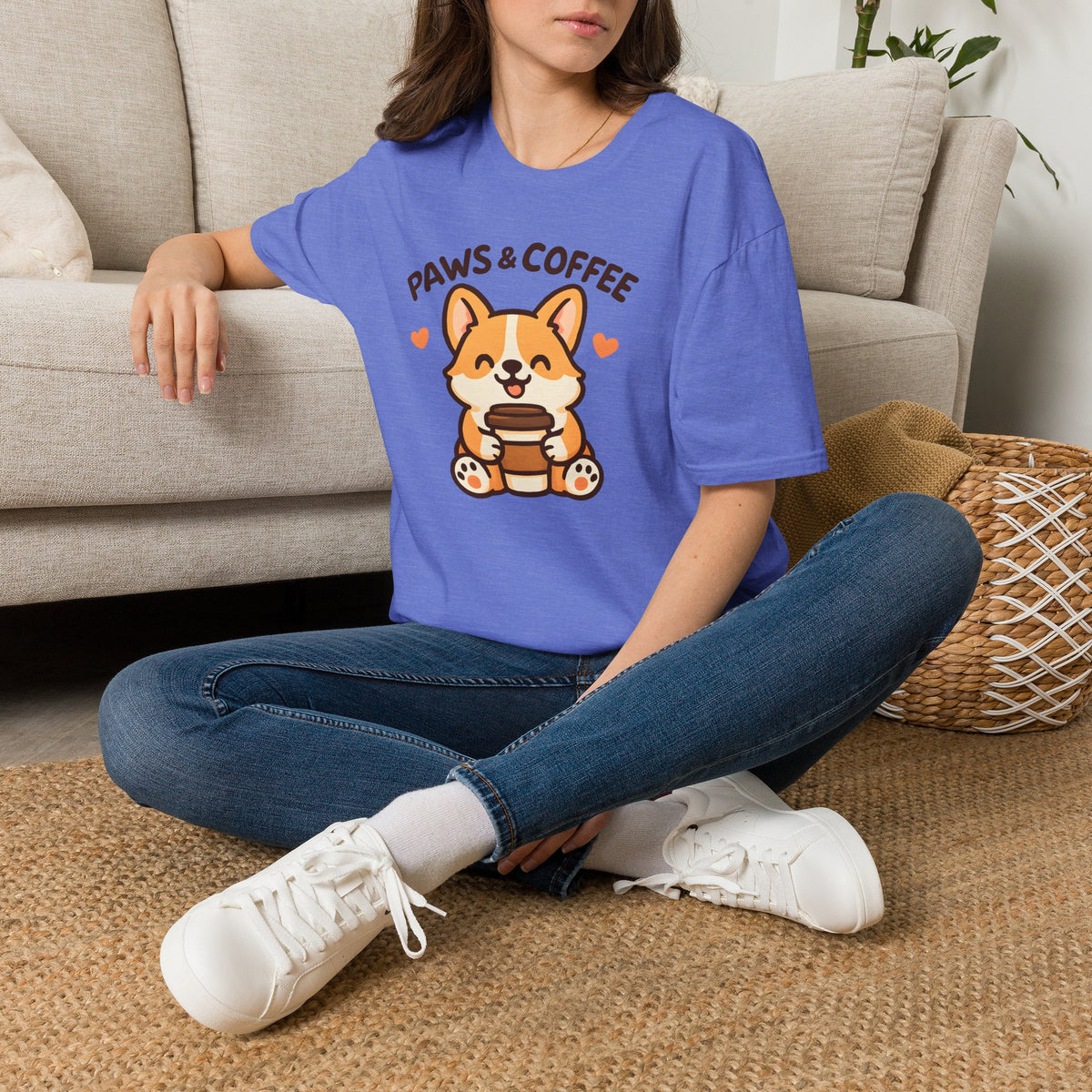 Paws and Coffee –  Supersoft Unisex T-Shirt
