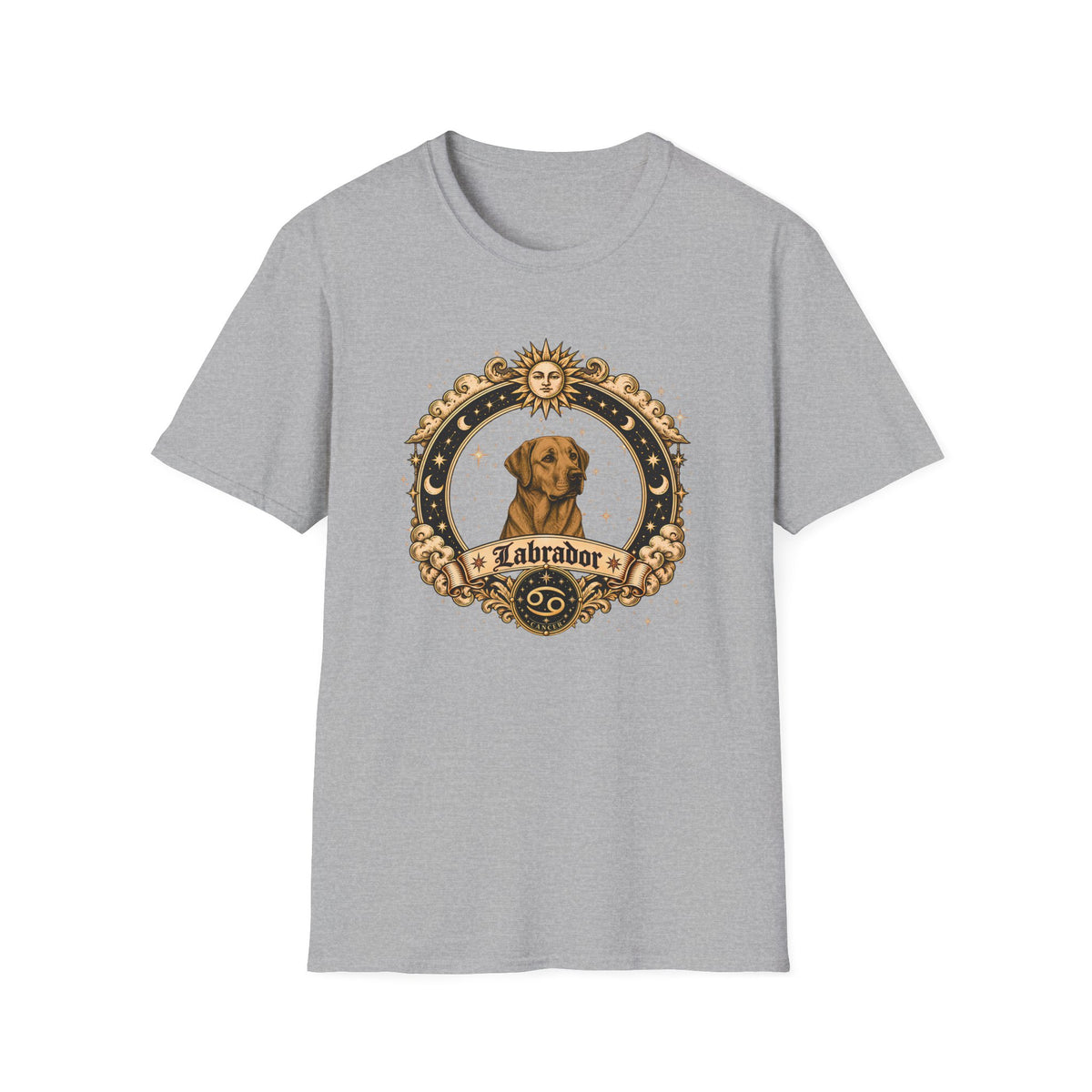 Zodiac Cancer Labrador - Dog Horoscope Star Sign - Supersoft Unisex T-shirt
