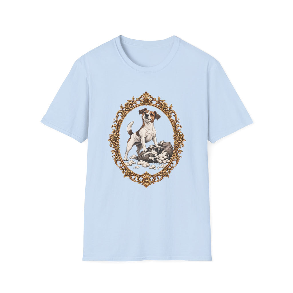 Sir Jack of the Shredded Cushion – Jack Russell - Supersoft Unisex T-shirt