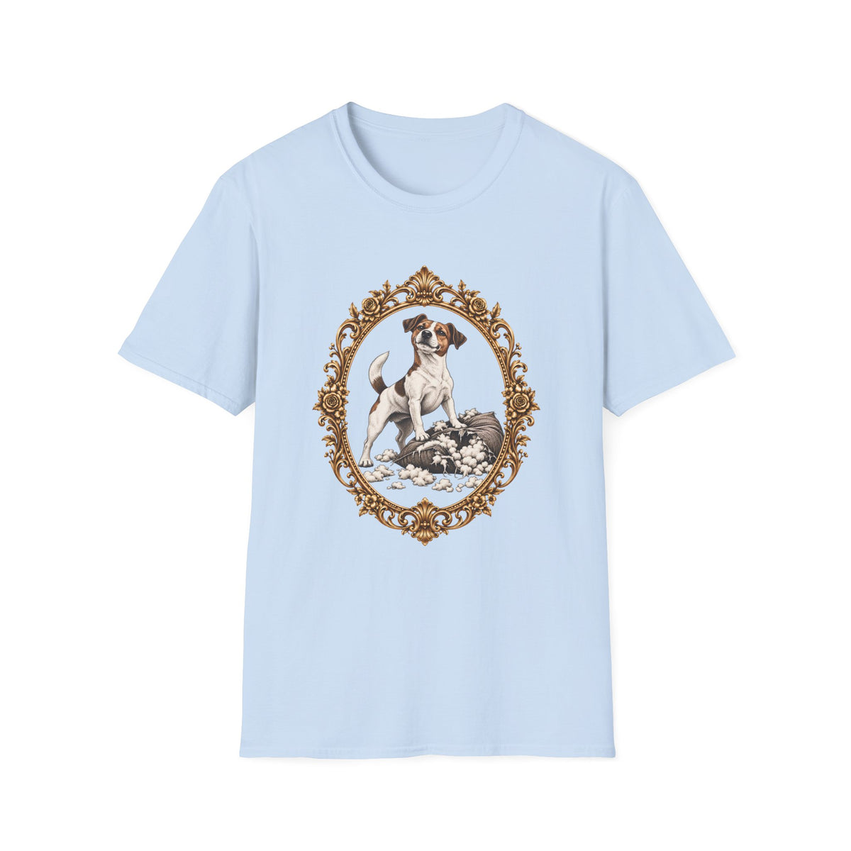 Sir Jack of the Shredded Cushion – Jack Russell - Supersoft Unisex T-shirt