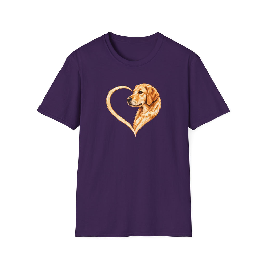 A Heart of Gold - Golden Retriever - Supersoft Unisex T-shirt