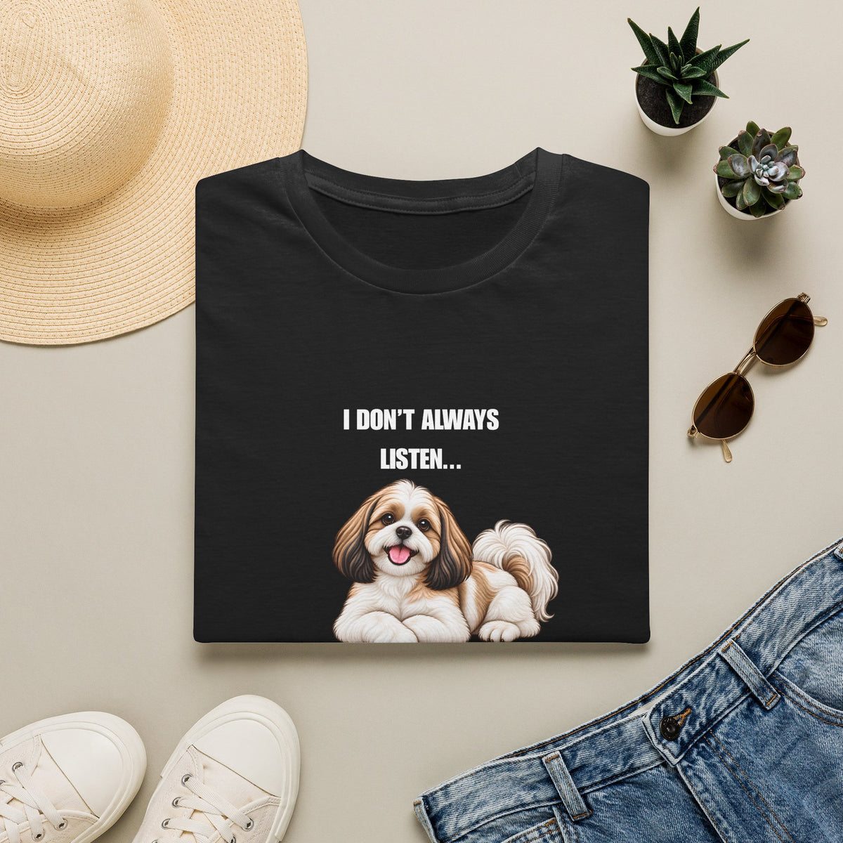 I Don’t Always Listen...But When I Do, I’m Asleep - Shih Tzu Supersoft Unisex T-Shirt
