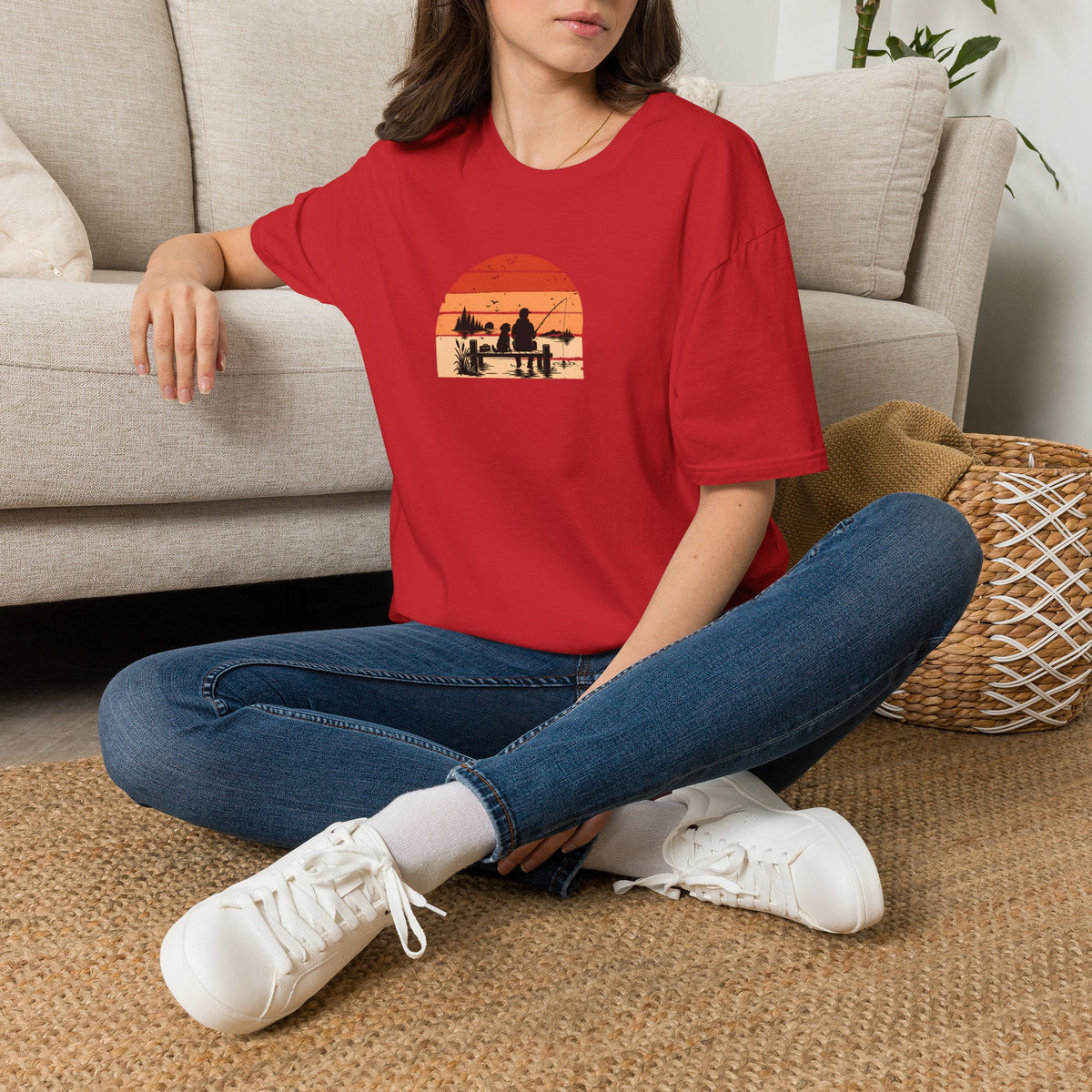 Gone Fishing…Brought the Dog –  Supersoft Unisex T-Shirt
