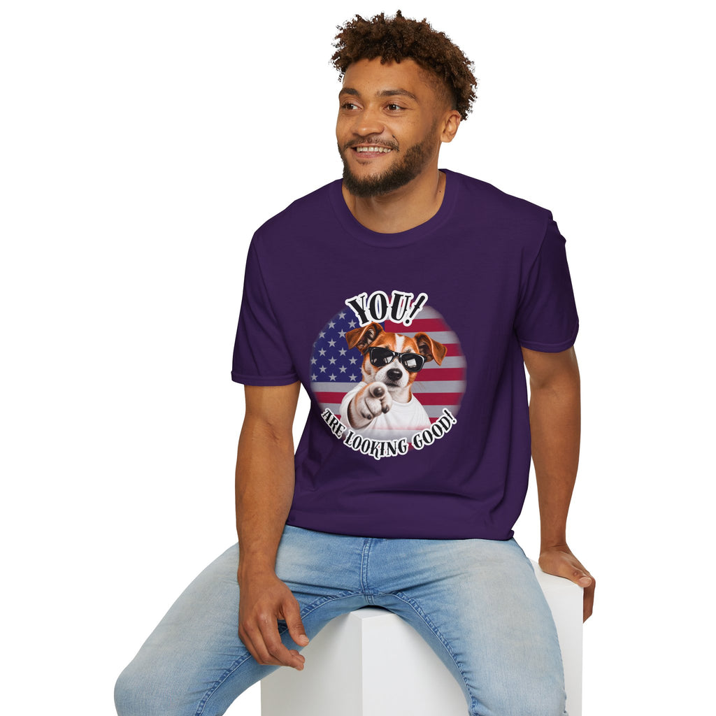 YOU!...Are Looking Good! – Jack Russell - Supersoft Unisex T-shirt